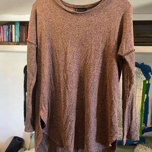 Bobeau Brown Tunic Hoodie size: M